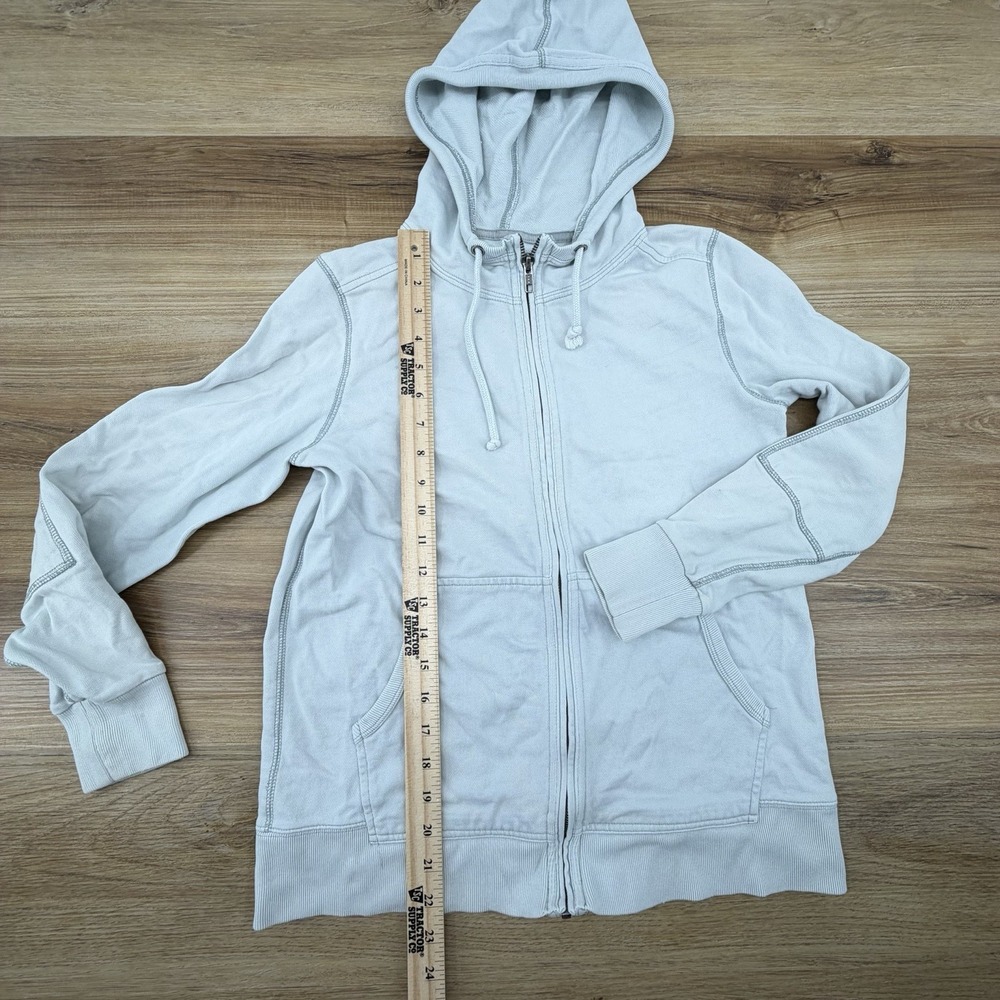 Madewell MWL Betterterry Full-Zip Hoodie Sweatshirt‎ Size S Gray Cozy Lounge - Picture 4 of 6